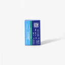 A blue box of Acuvue 1 Day Acuvue Moist Multifocal 30Pk daily contact lenses is shown against a white background, with prescription details and a QR code visible on the side.