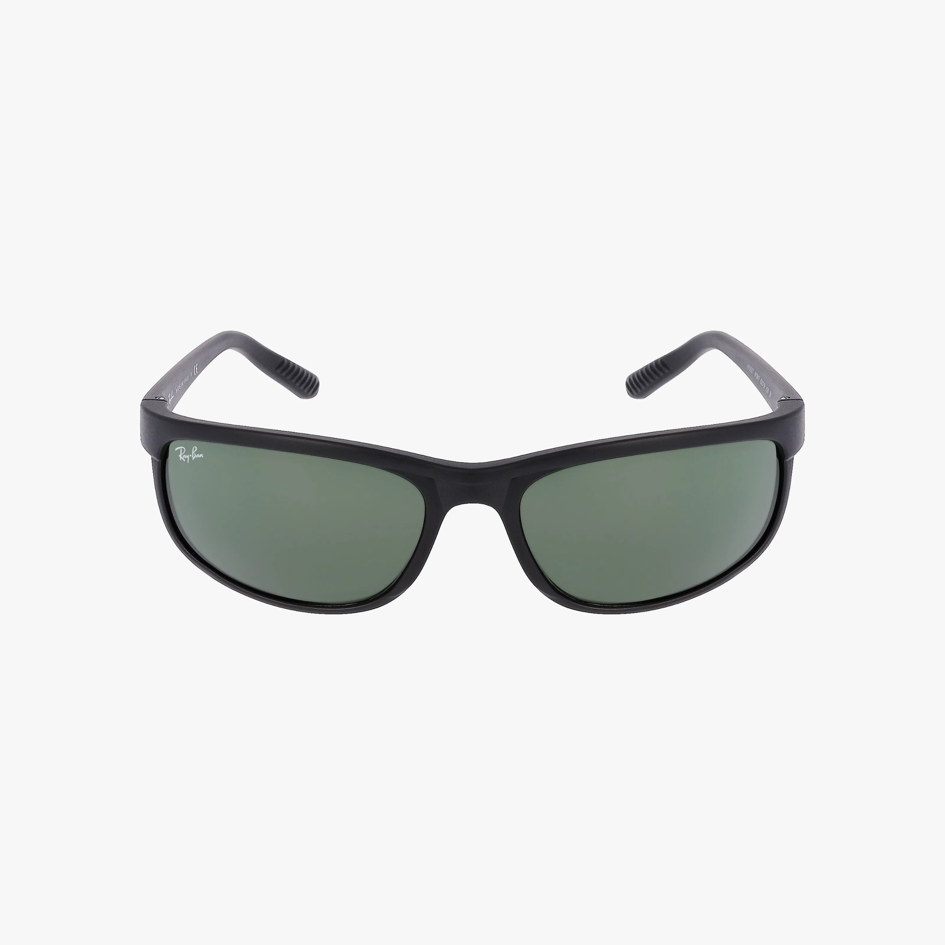 Ray-Ban RB2027 PREDATOR 2 sunglasses with dark green lenses shown front-facing on a white background—ideal for anyone seeking stylish, iconic eyewear.