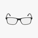 The NIKE 7160 by Nike features a black rectangular frame with clear lenses, shown from the front on a white background—combining stylish design and everyday performance.