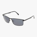 The Harley Davidson HD0957X sunglasses feature a lightweight frame, rectangular black lenses, and thin metal arms, shown on a white background.