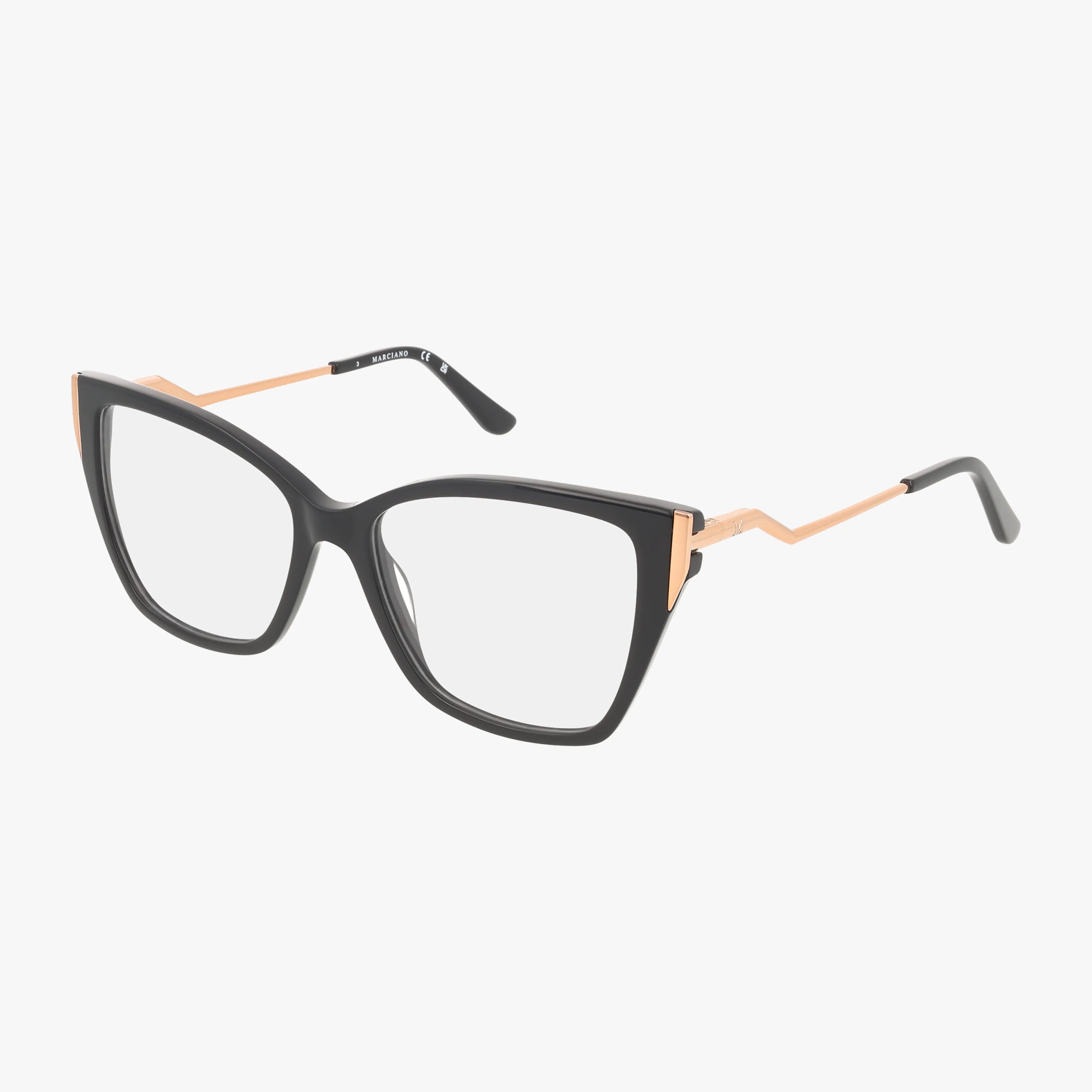 Marciano Womens Oversize Cat Eye Demo Lens Eyeglasses Havana Multi Guess by Marciano Demo Butterfly Ladies Eyeglasses GM0221  main image 4