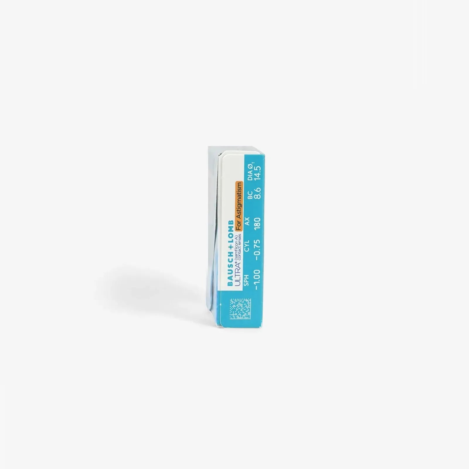 A blue and white box of Ultra For Astigmatism - 6 Pk by Ultra stands upright against a plain white background, displaying product details and a QR code on the side panel.
