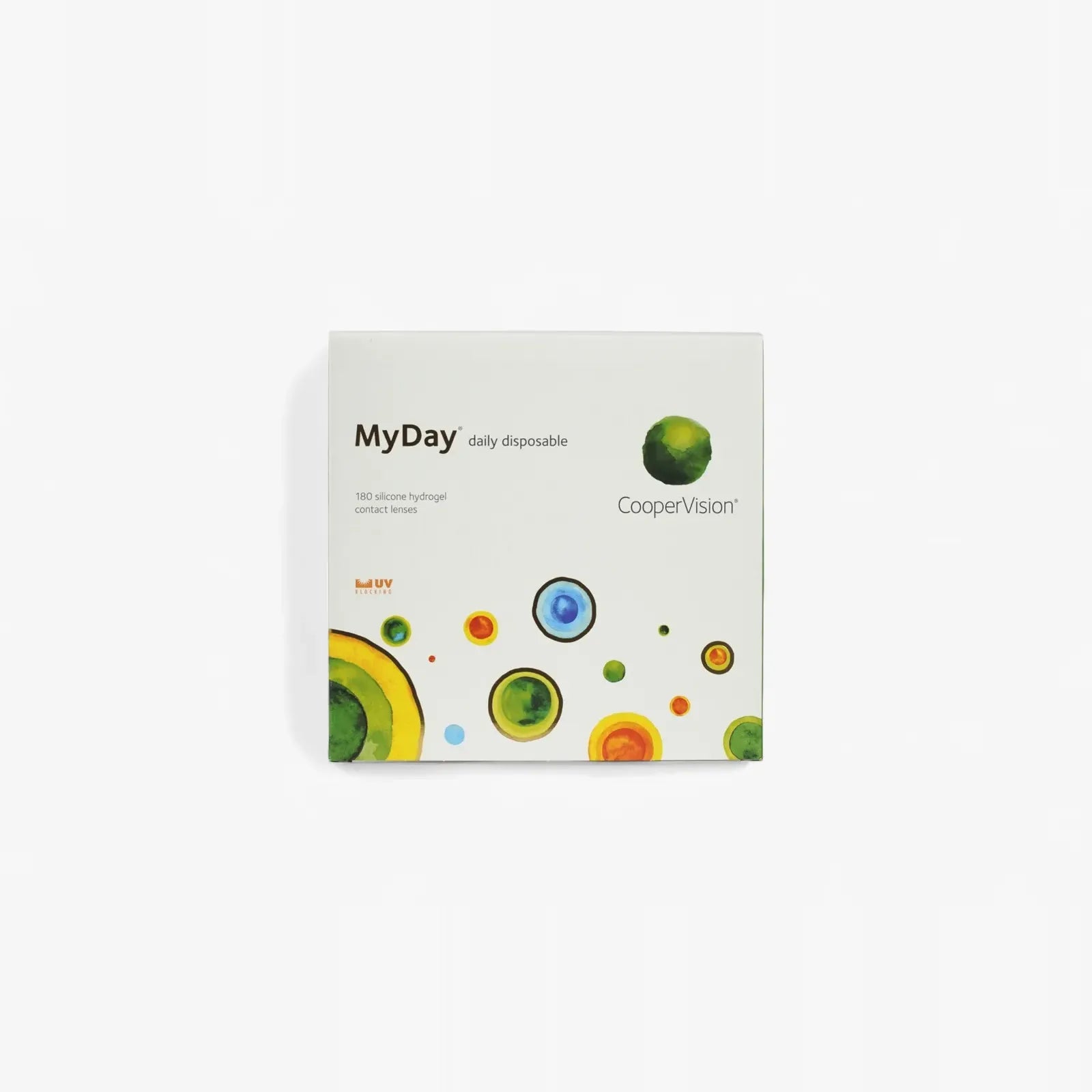 A 180-pack of Myday Daily Disposable contact lenses by Myday—ideal for anyone looking to buy contacts online conveniently.