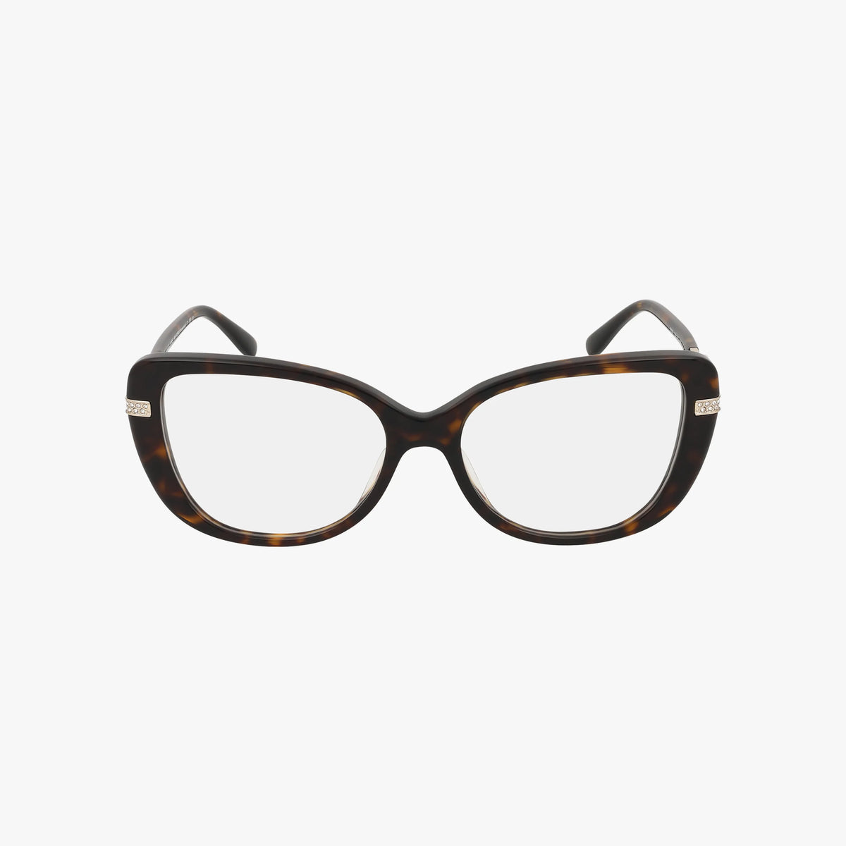 Michael Kors Clear Frame Eyeglasses with Brown Temples Michael Kors MK4060U TELLURIDE eyeglasses for women in Cordovan main image 4