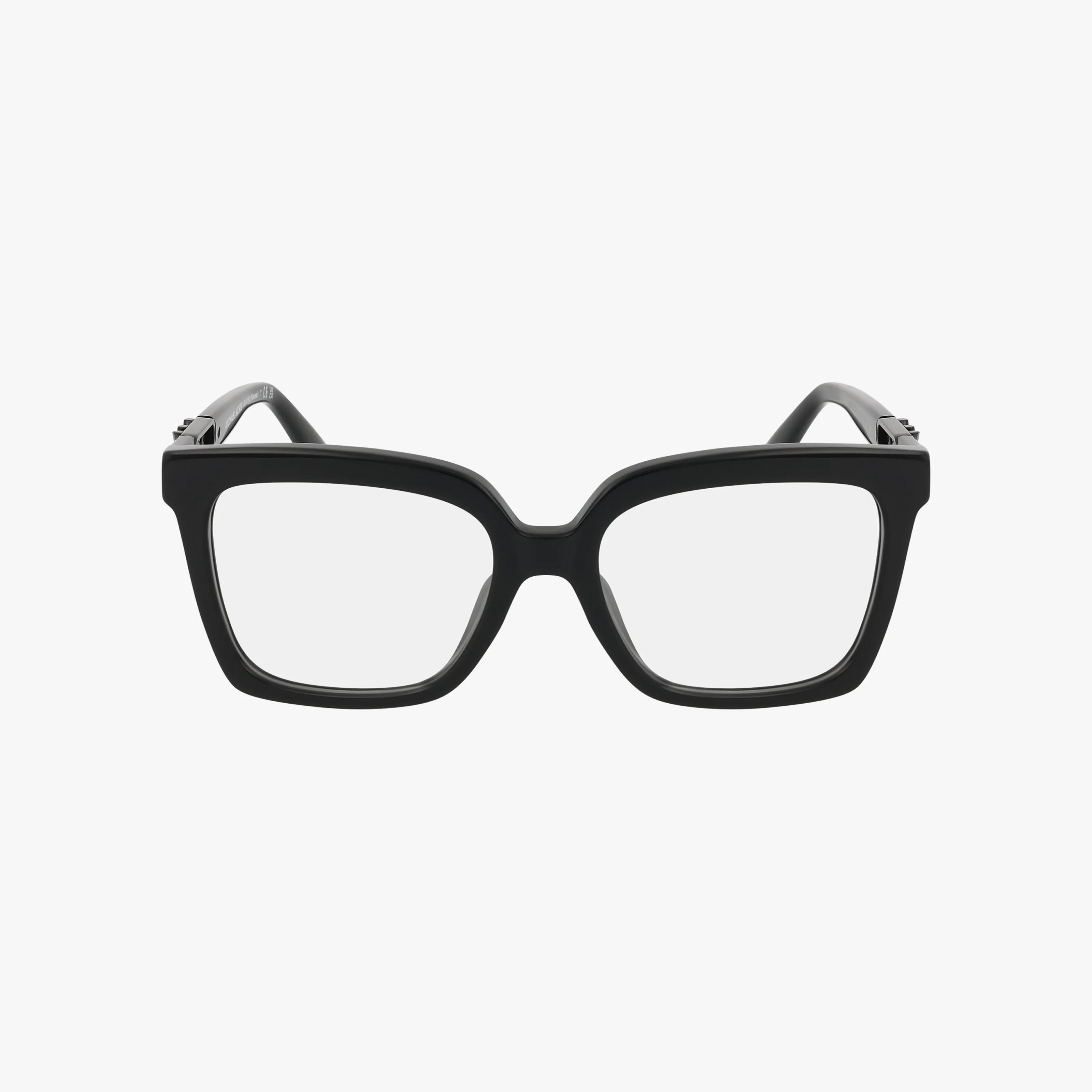 The Michael Kors MK4119U eyeglasses feature black rectangular trendy frames with clear lenses, displayed front-facing against a white background.