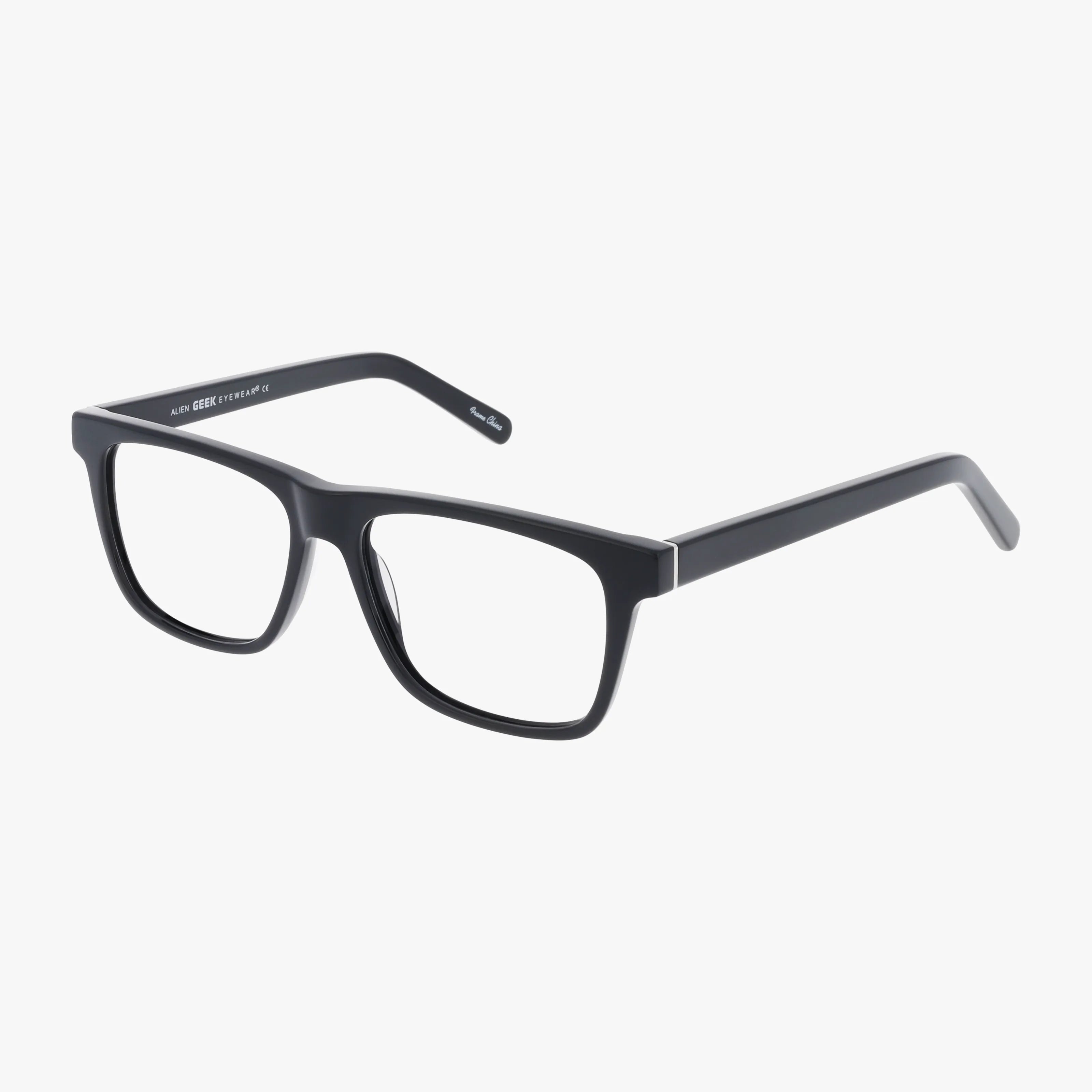 The ALIEN by Urban Specs is a pair of black rectangular eyewear with thick, versatile frames, shown on a white background.