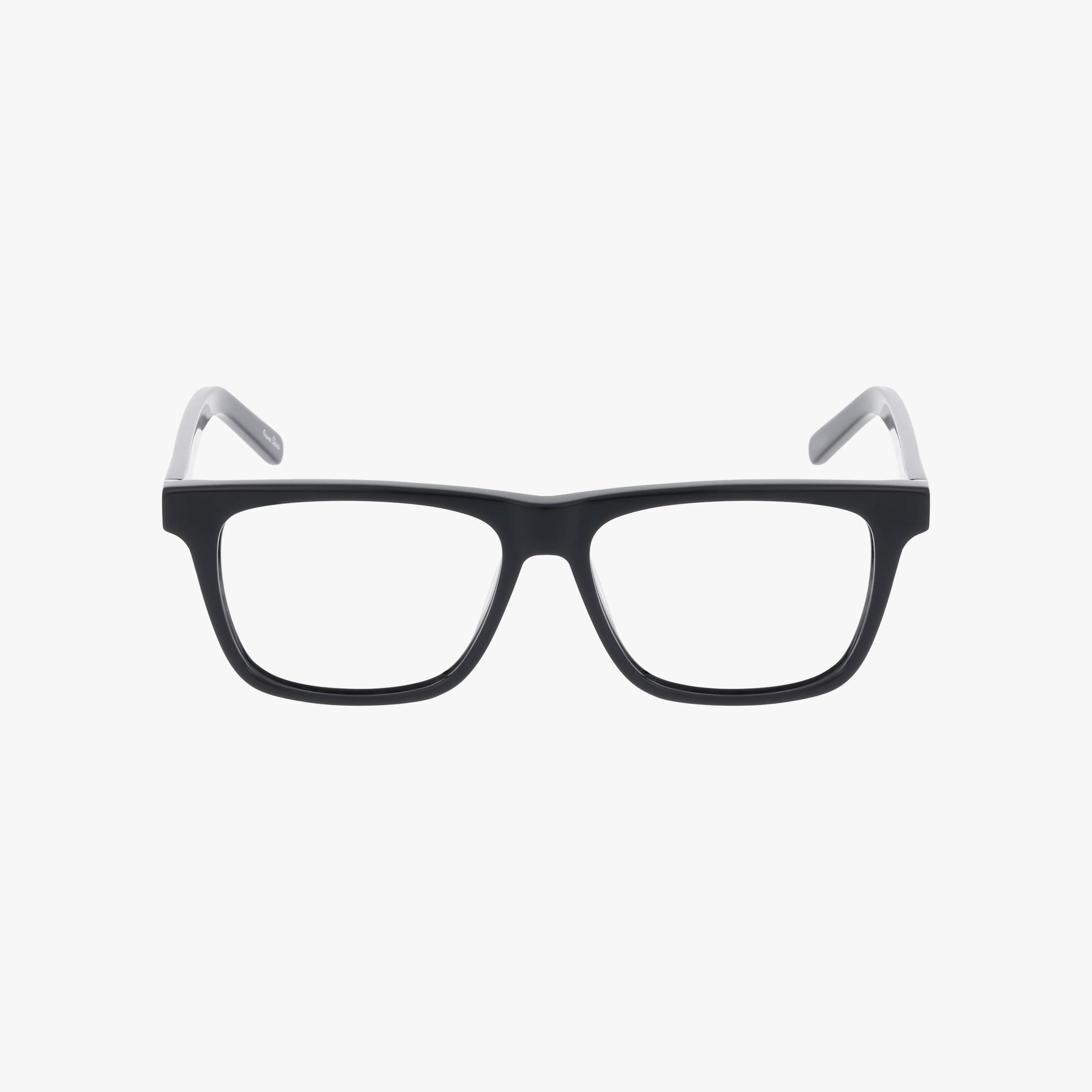 The Urban Specs ALIEN frame is a black rectangular eyewear with slightly rounded edges, shown front-facing on a white background. Its versatile design includes temples with a lighter inner color and is ready for prescription lenses.