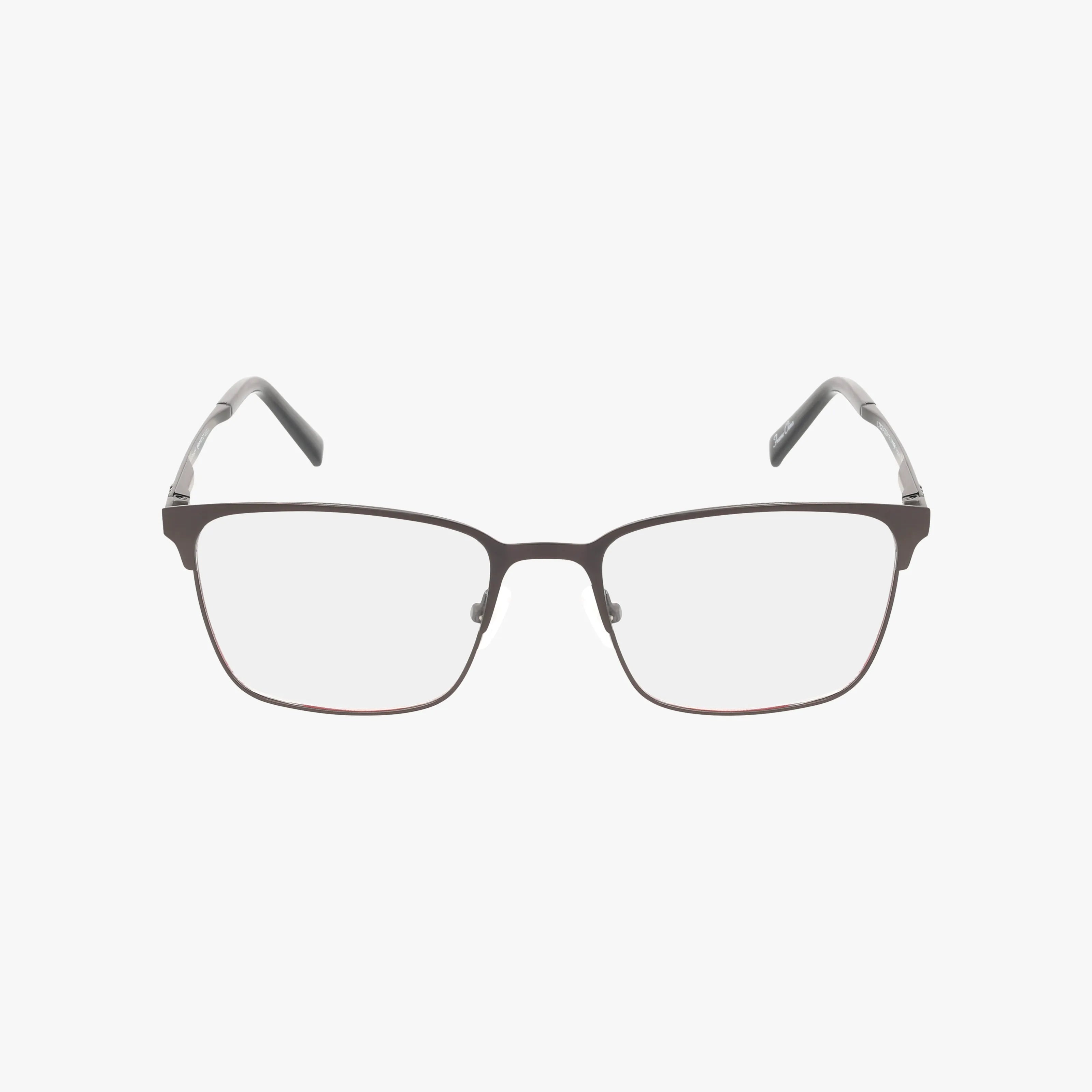 The Wrangler W227 features a lightweight, thin dark metal rectangular frame with clear lenses, shown on a plain white background—versatile eyewear suitable for any occasion.
