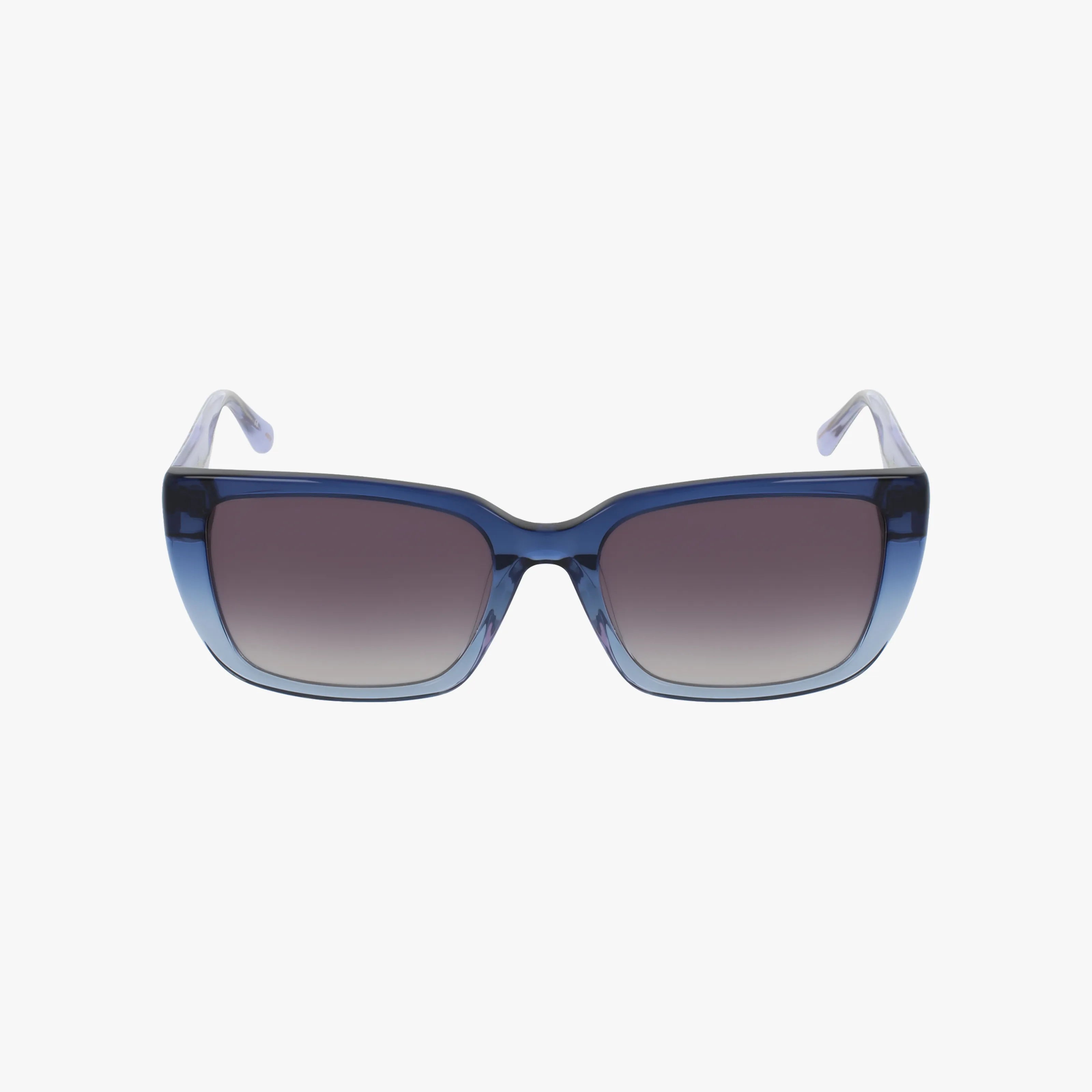 The WEKIVA rectangular sunglasses by Vera Bradley feature blue frames and gradient dark lenses, perfect for any outdoor adventure, displayed against a plain white background.