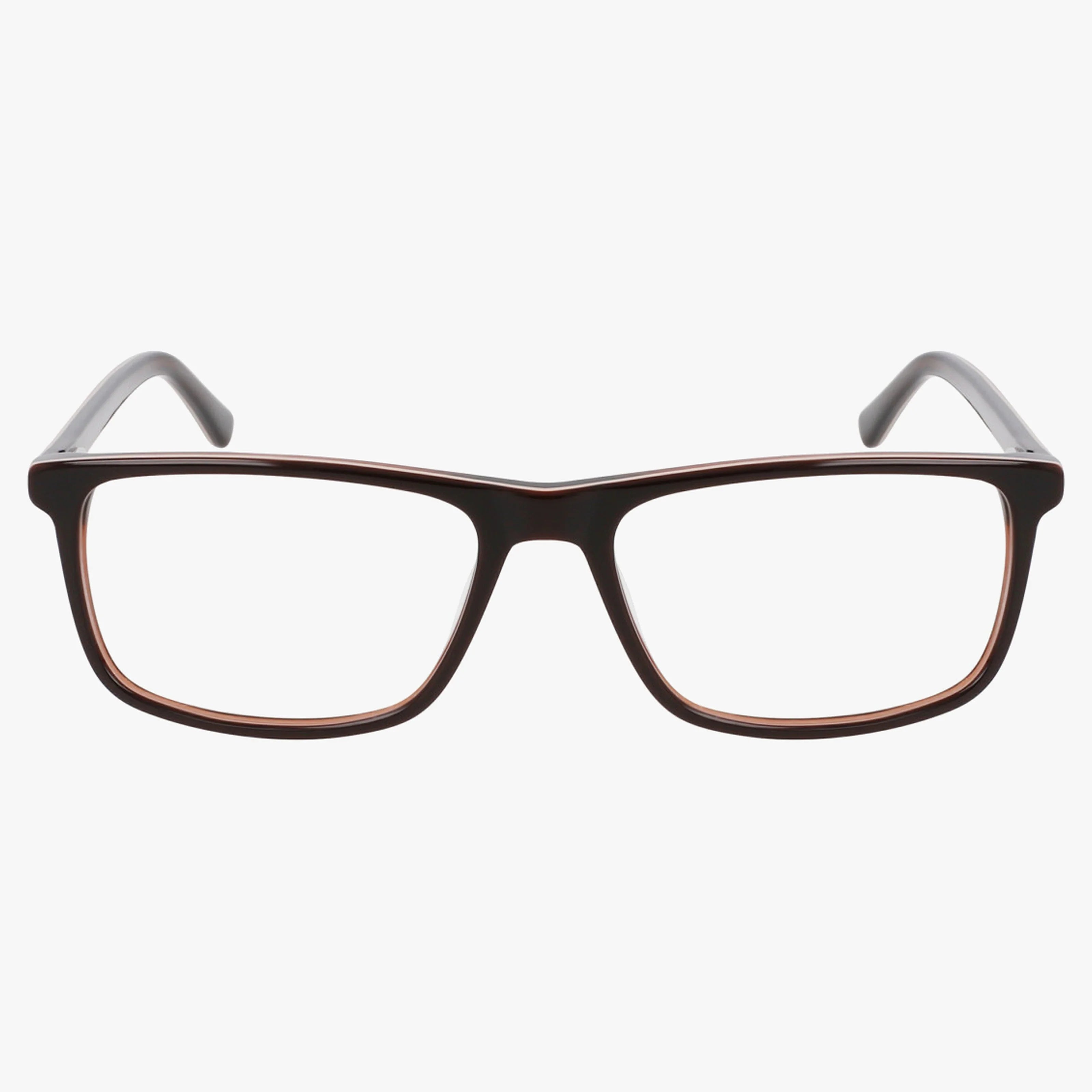 The Lenton & Rusby LR4021 eyeglasses feature rectangular black frames with gently rounded edges and a chic design, displayed front-facing on a white background.