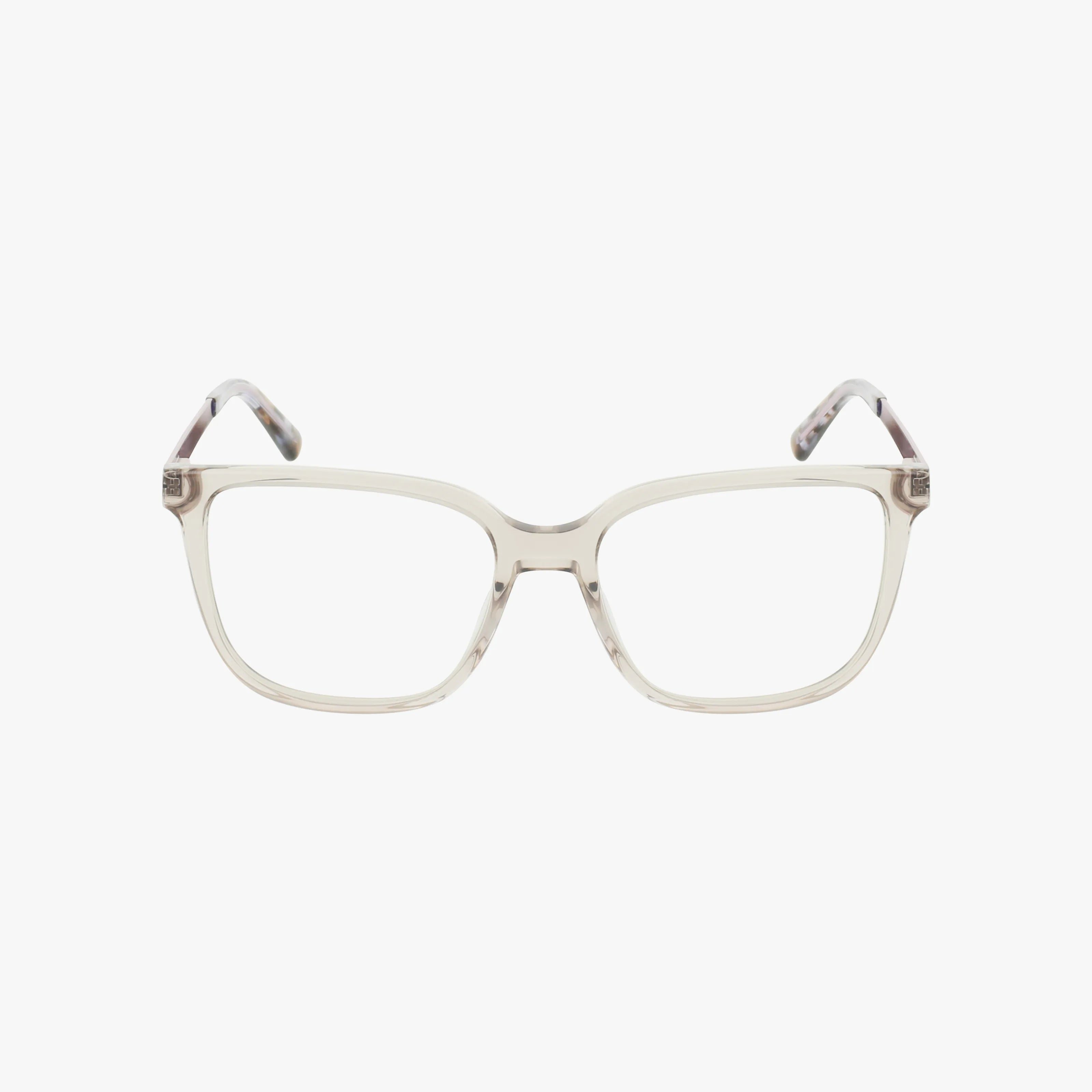 The Lenton & Rusby LR5027 eyeglasses feature a clear, lightweight, rectangular frame with gently rounded edges, shown from the front against a plain white background.