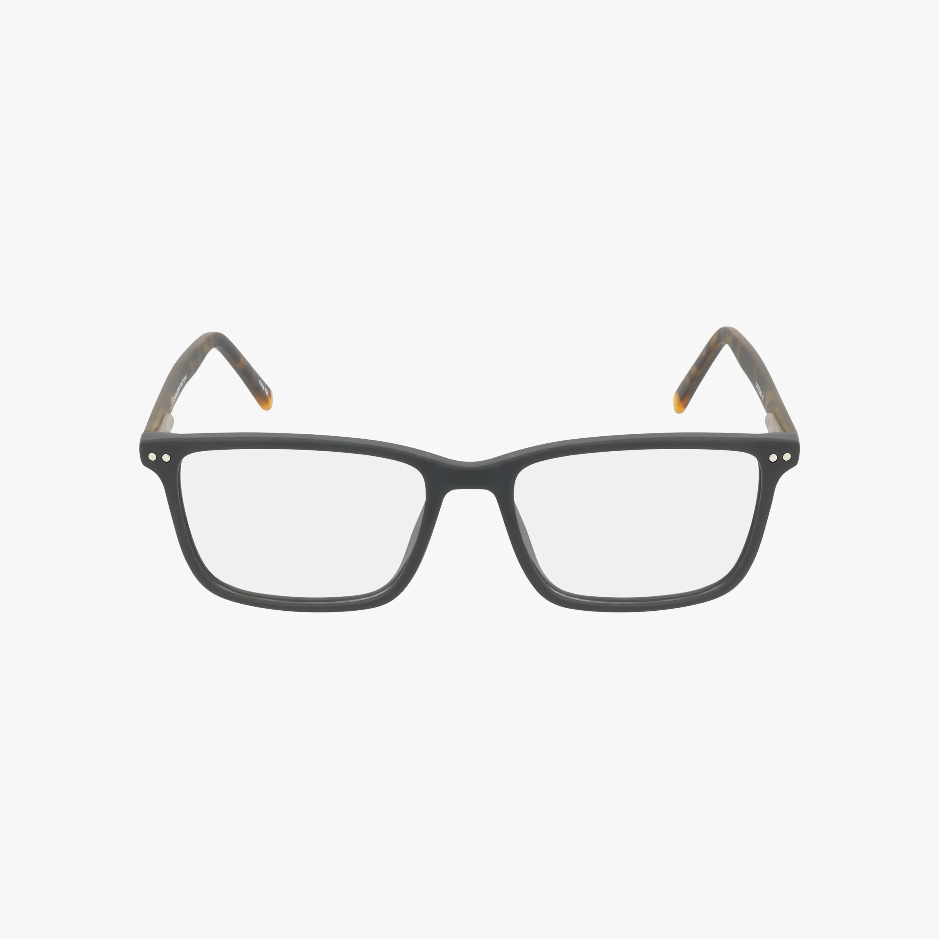 The CNBCN 89 eyeglasses feature a bold, rectangular design with black frames and slightly curved arms for lasting resilience, shown on a plain white background.