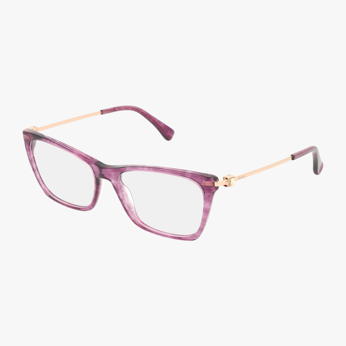 MaxMara Purple Prescription Rx Square Designer Frames Women\'s Glasses Purple Square Glasses #662917 | Zenni Optical main image 4